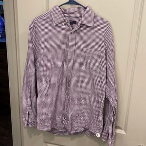 Wrinkles and slight barley stained dress shirt